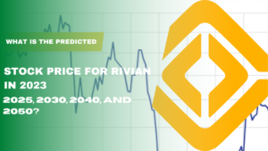 What is the predicted stock price for Rivian in 2023, 2025, 2030, 2040, and 2050?